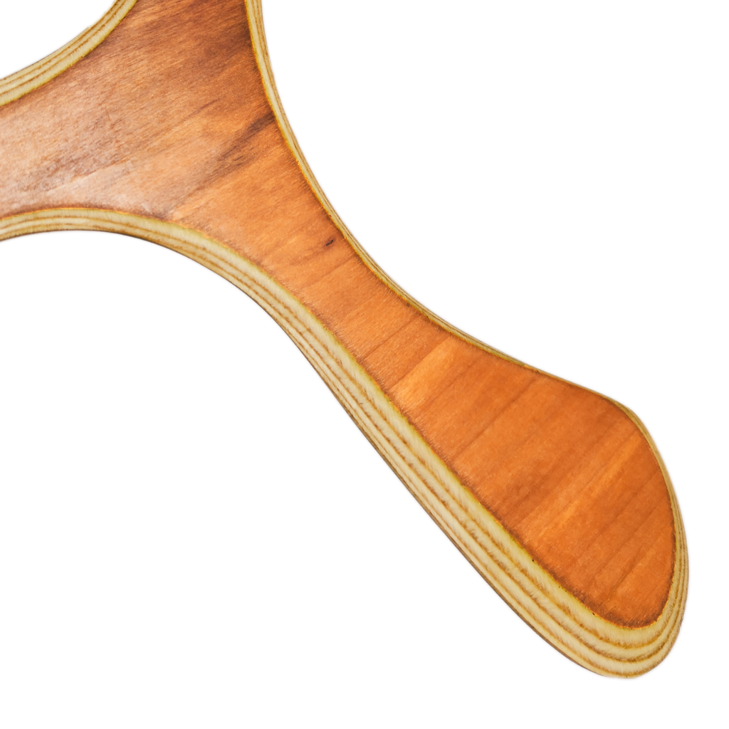 Image of Kugelblitz Close-up  showing  detailed rich brown wood texture and laminated edges