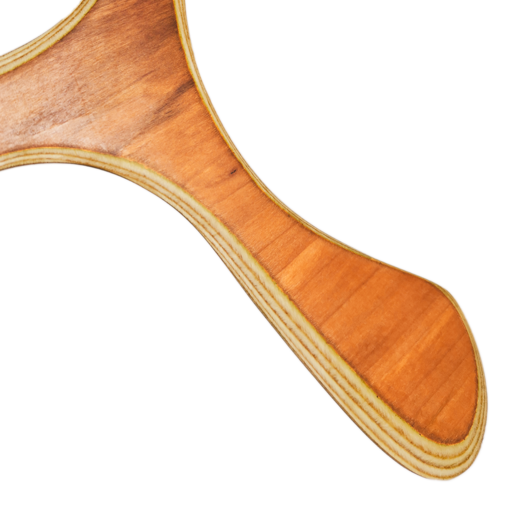 Image of Kugelblitz Close-up  showing  detailed rich brown wood texture and laminated edges