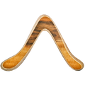 Image of Scout  Boomerang straight-on shot with inverted V-shape with distinctive black streaking and plywood edges