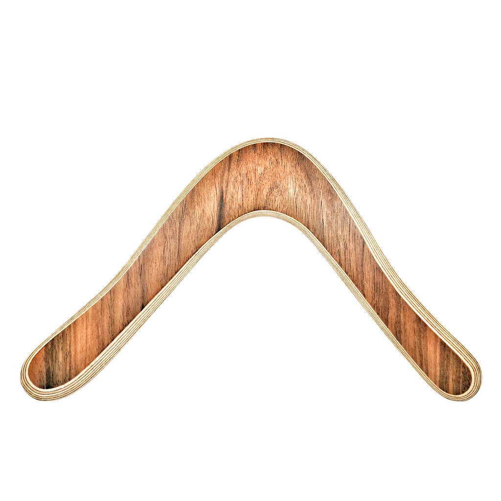 Image of Sky Scraper staright-on shot with natural dark wood grain and laminated birch edges